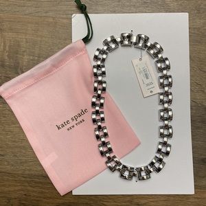 Kate Spade Silver Sliced Scallops Collar Necklace